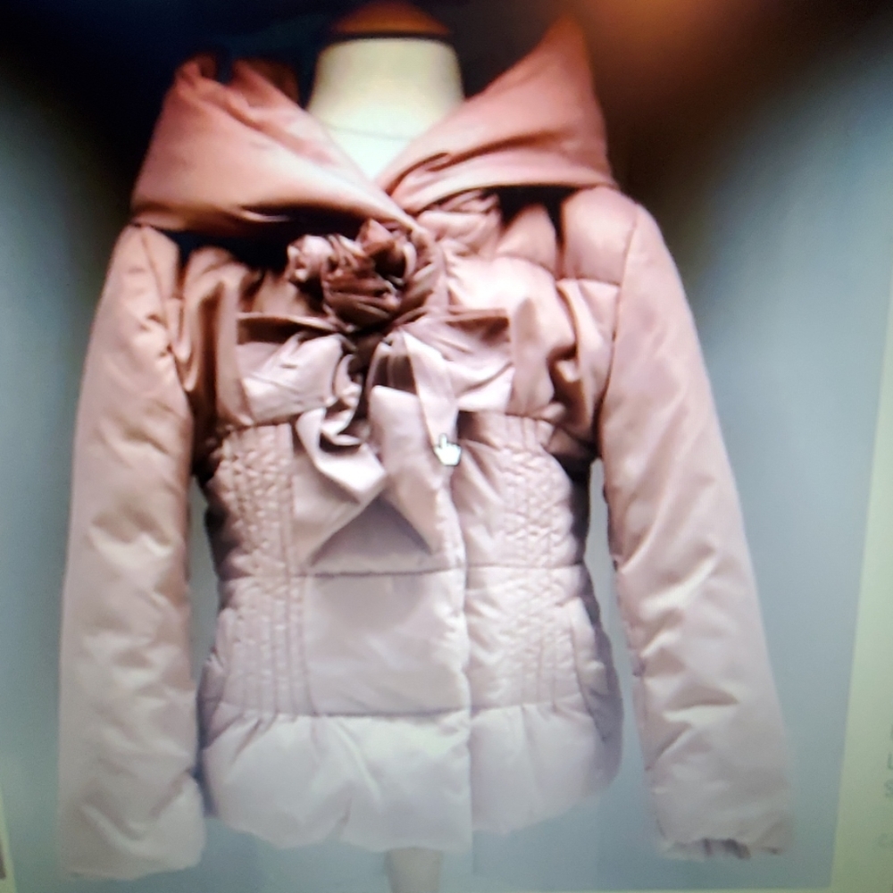 😍💞🧣🌸MonnaLisa Dusty Rose Puffer Coat🌸🧣💞😍